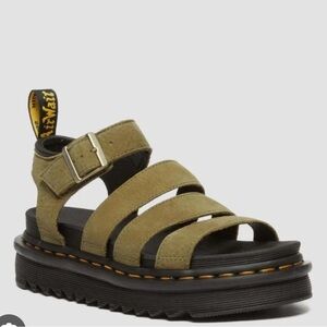 Dr. Martens Women's Blair Tumbled Nubuck Leather Sandals NEW